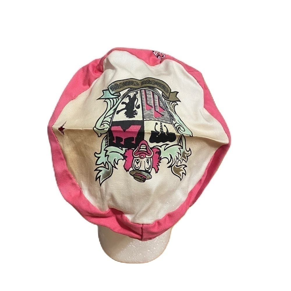 Vintage Circus Circus Las Vegas Painters Hat Casino Snap Back Pink Nevada - Picture 3 of 9